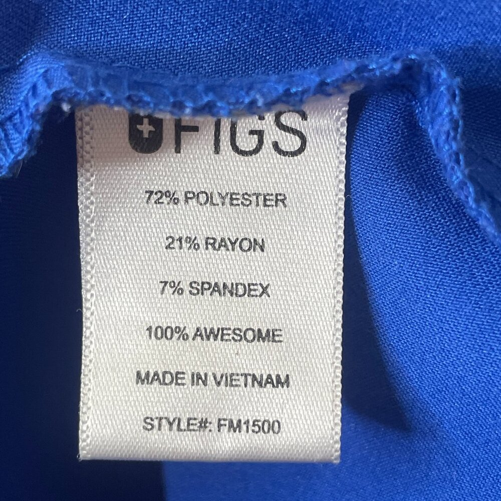 Figs Scrub Set Top + Pants High Tech Size M 10 Pockets Total - Picture 11 of 13